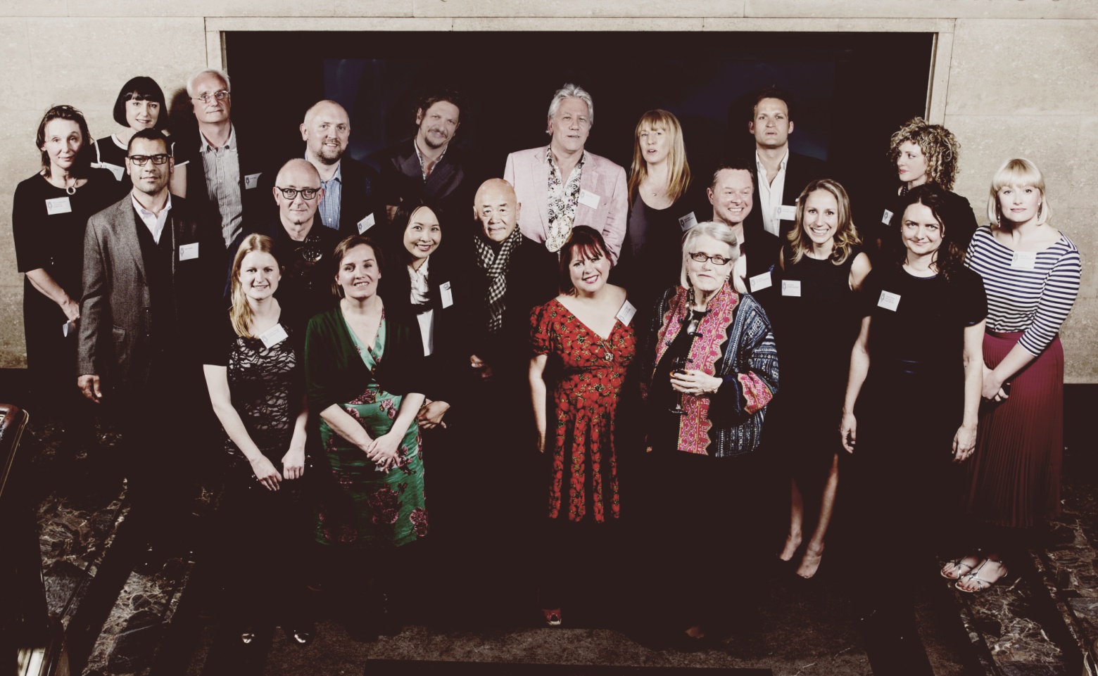 The winners from left to right: Felicity Rubinstein, Paula Trafford, Sami Tamimi, James Nutt, Charlotte Morgan, Nicholas Lander, Andrew Webb, Hattie Ellis, Ching-He Huang, Jay Rayner, Ken Hom, John Walsh, Kerstin Rodgers, Rachel Boyd, Darina Allen, Matt Bielby, Noah May, Laura Rowe, Lisa Kelly, Fuchsia Dunlop and Sophie Rae